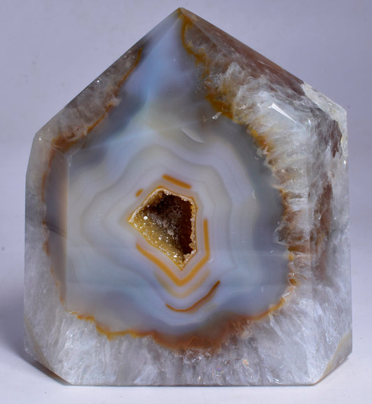 DRUZY AGATE POINT/GENERATOR from BRAZIL P508