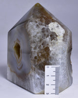 DRUZY AGATE POINT/GENERATOR from BRAZIL P508