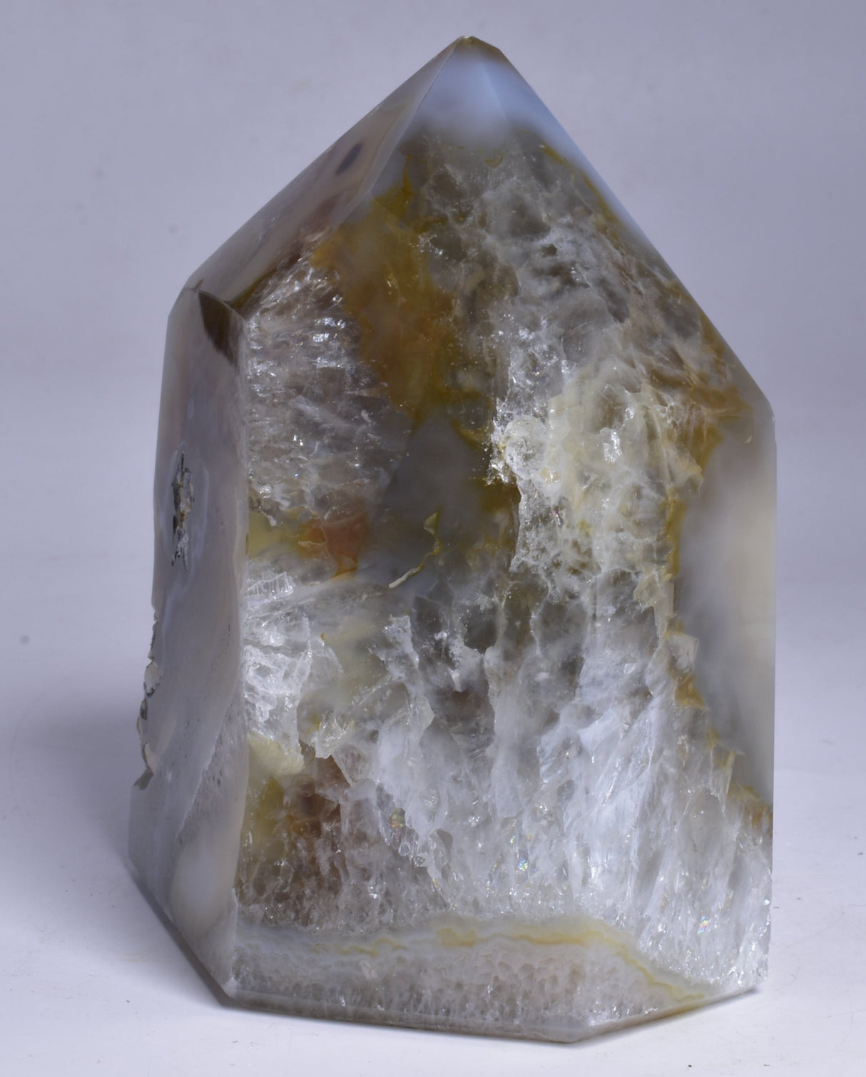 DRUZY AGATE POINT/GENERATOR from BRAZIL P508