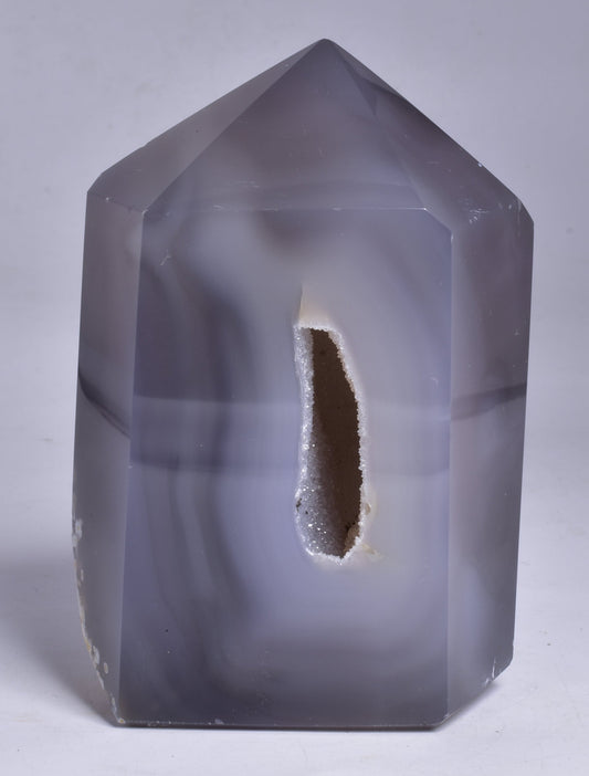 DRUZY AGATE POINT/GENERATOR from BRAZIL P726