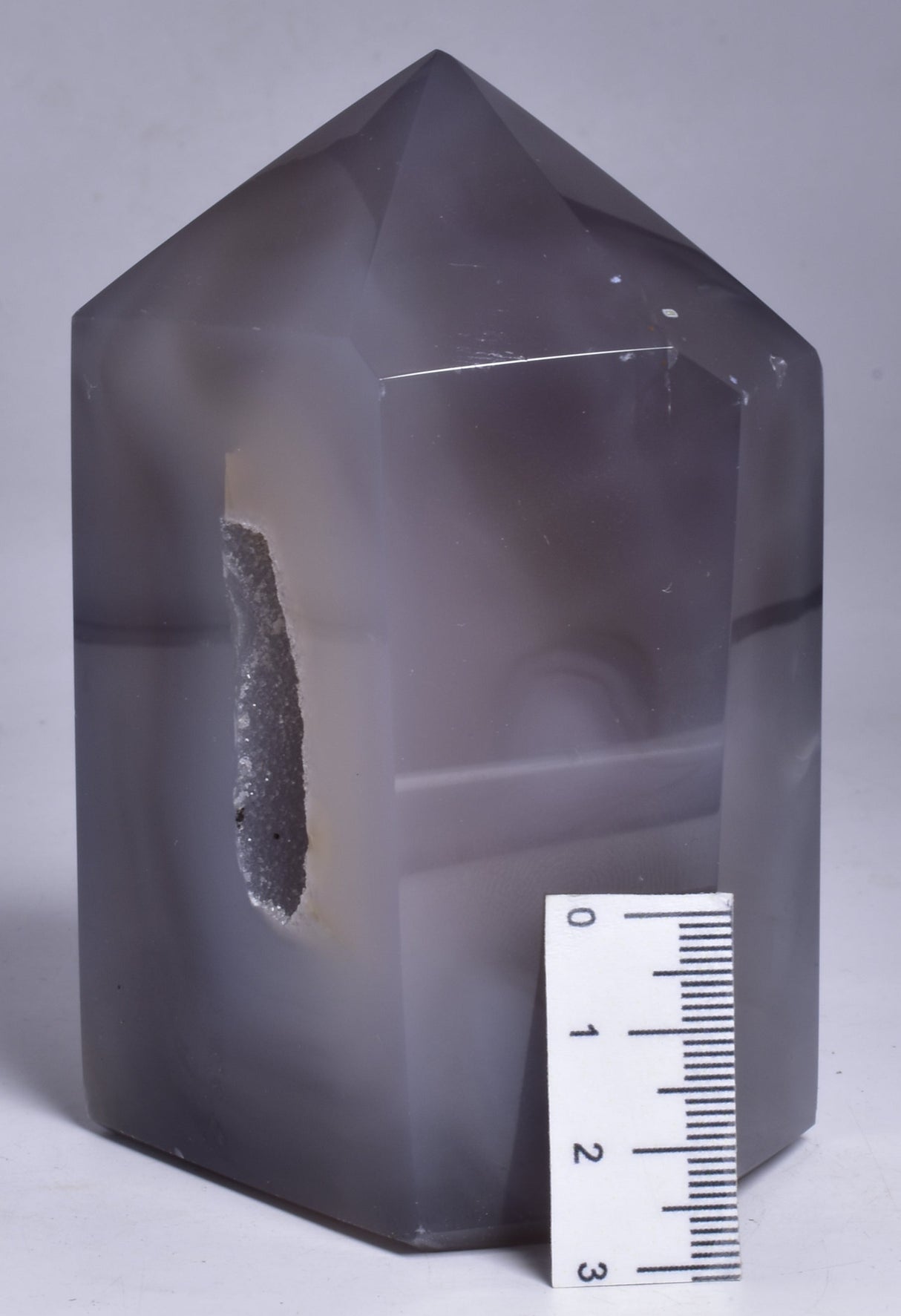 DRUZY AGATE POINT/GENERATOR from BRAZIL P726
