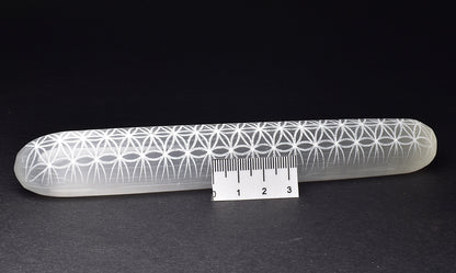 SELENITE FLOWER OF LIFE MASSAGE WAND SE34