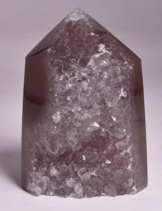 DRUZY AGATE POINT/GENERATOR from BRAZIL P728