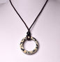 DALMATIAN RING PENDANT ON CORD J241