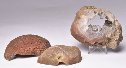 3 x AGATE CREEK, Polished AGATE Halves, AUSTRALIA P484