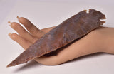 AGATE CARVED ARROW HEAD 19 CM P208