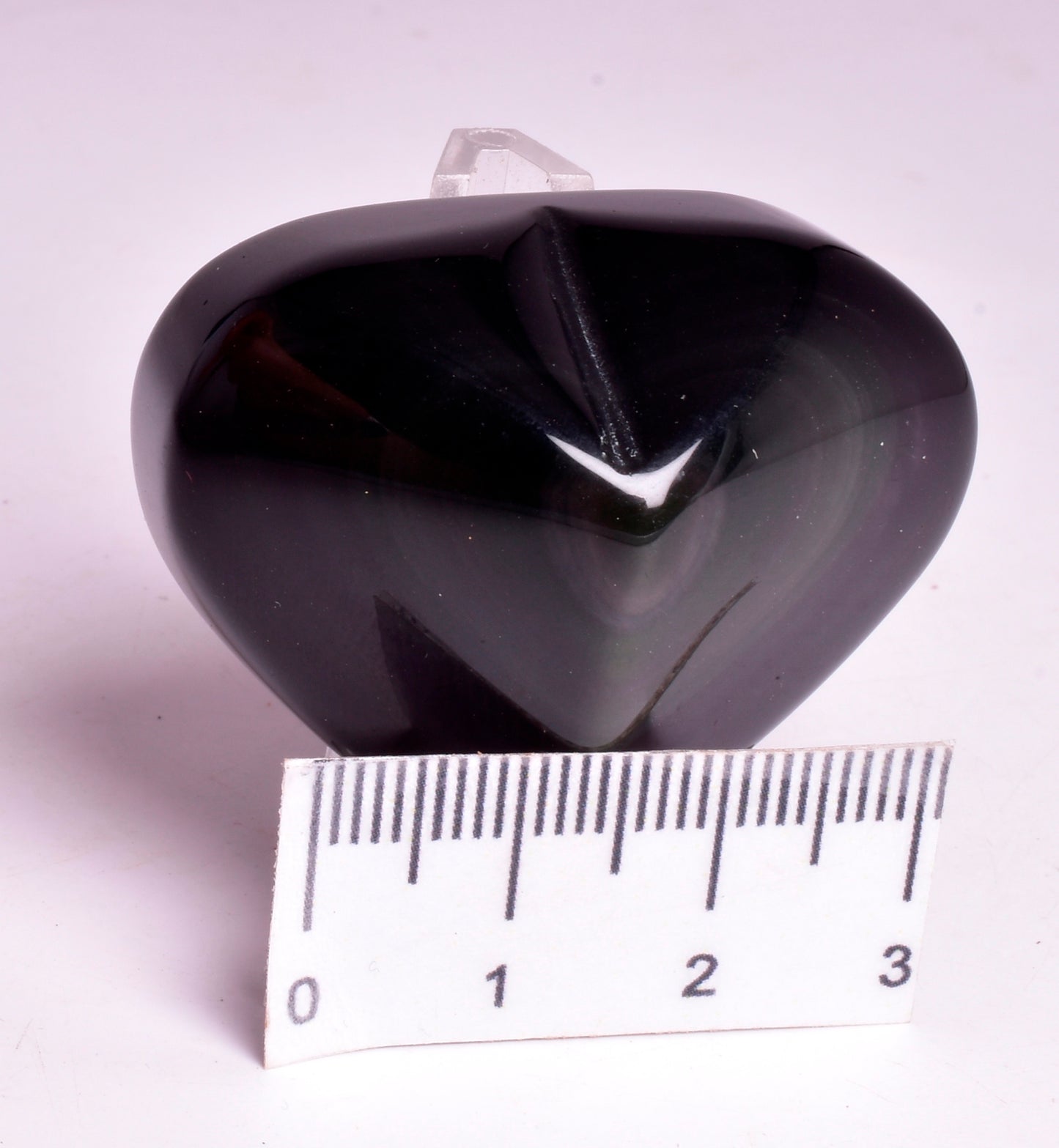 RAINBOW OBSIDIAN PUFFY HEART CARVING P187