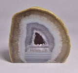 AGATE HALF with BASE CUT, POLISHED FROM BRAZIL P190
