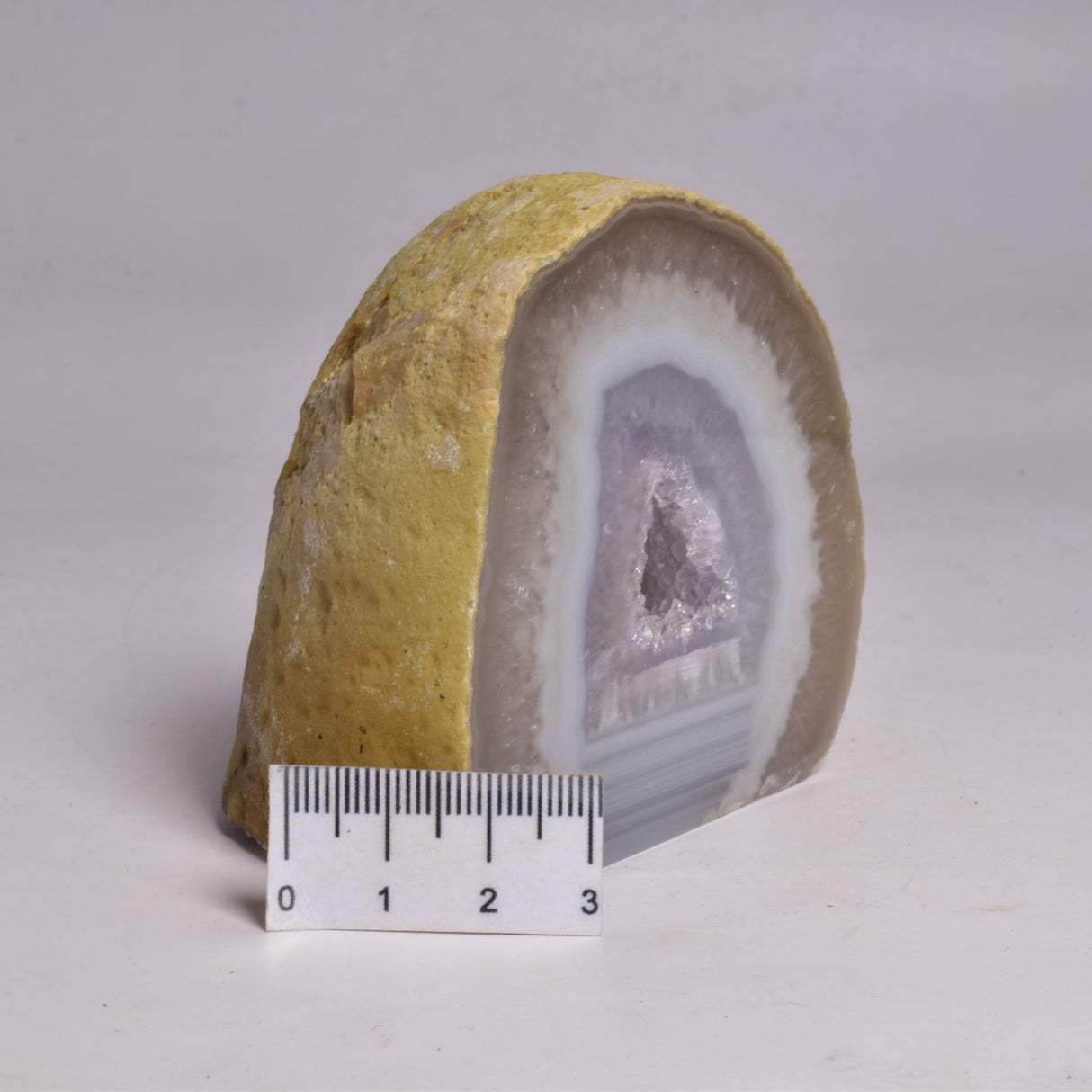 AGATE HALF with BASE CUT, POLISHED FROM BRAZIL P190