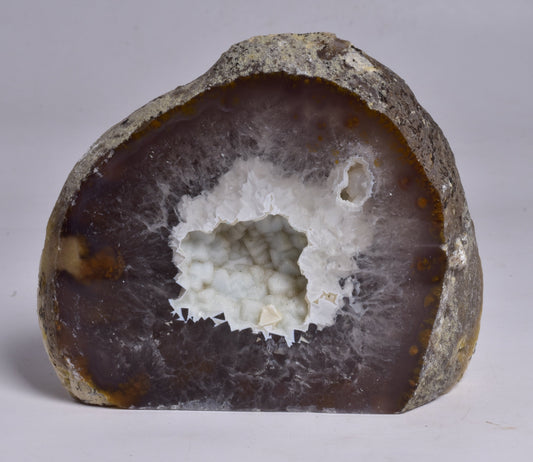 AGATE HALF with BASE CUT, POLISHED FROM BRAZIL P195