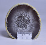 AGATE HALF with BASE CUT, POLISHED FROM BRAZIL P197