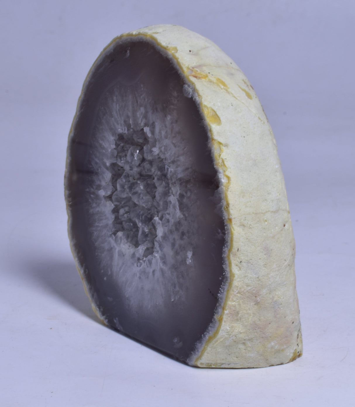 AGATE HALF with BASE CUT, POLISHED FROM BRAZIL P197