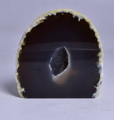 AGATE HALF with BASE CUT, POLISHED FROM BRAZIL P198