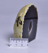AGATE HALF with BASE CUT, POLISHED FROM BRAZIL P198