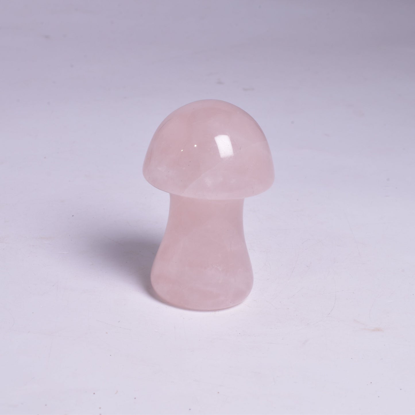 ROSE QUARTZ MUSHROOM CRYSTAL CARVING P