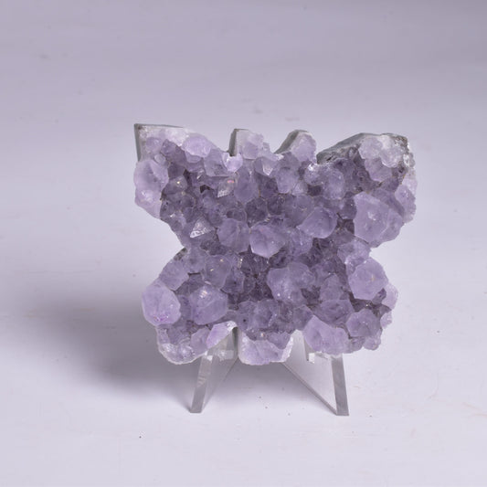 AMETHYST CRYSTAL BUTTERFLY CLUSTER, FROM BRAZIL P85