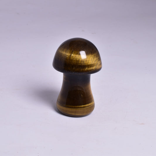 TIGER EYE MUSHROOM CRYSTAL CARVING P03