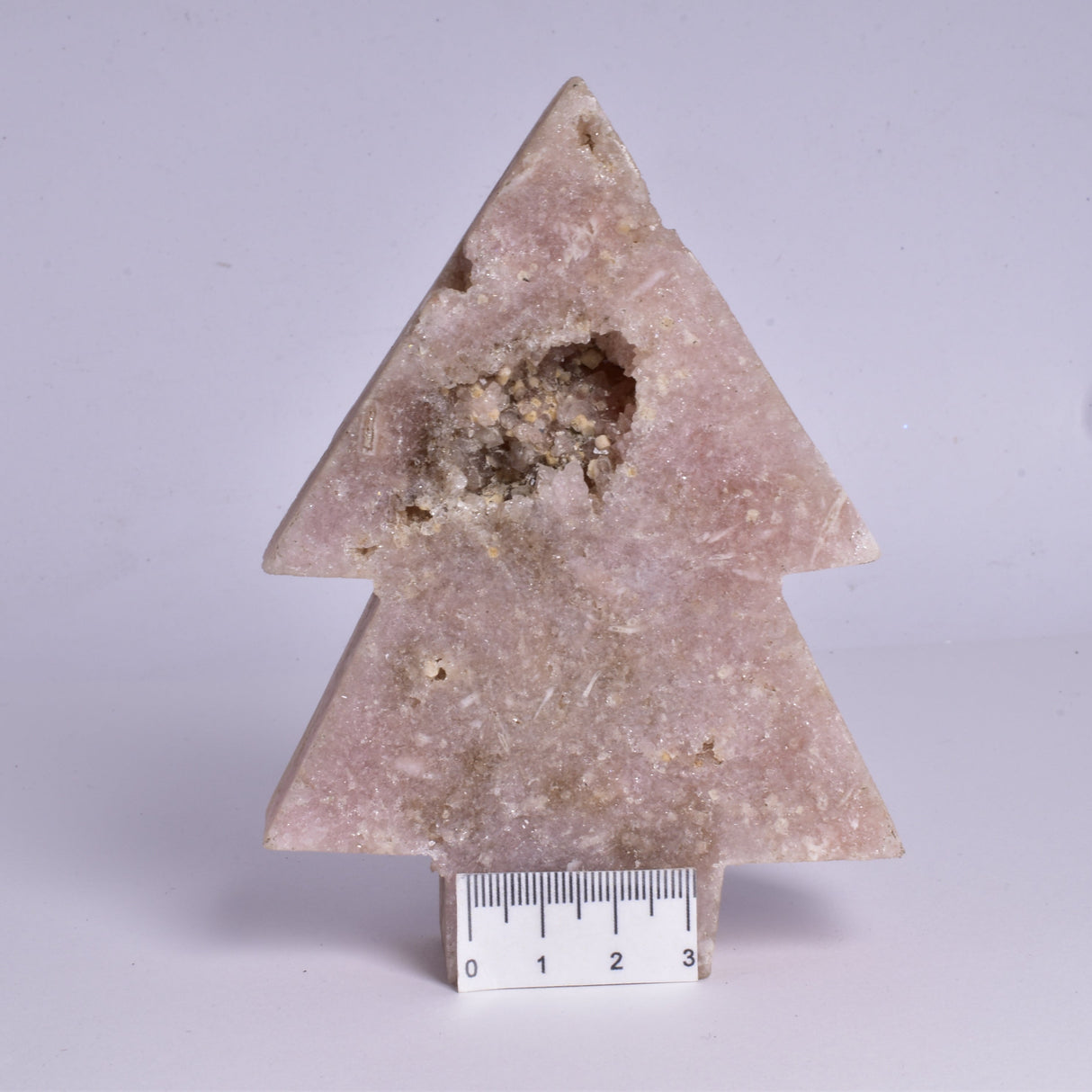 PINK AMETHYST TREE CARVING P289