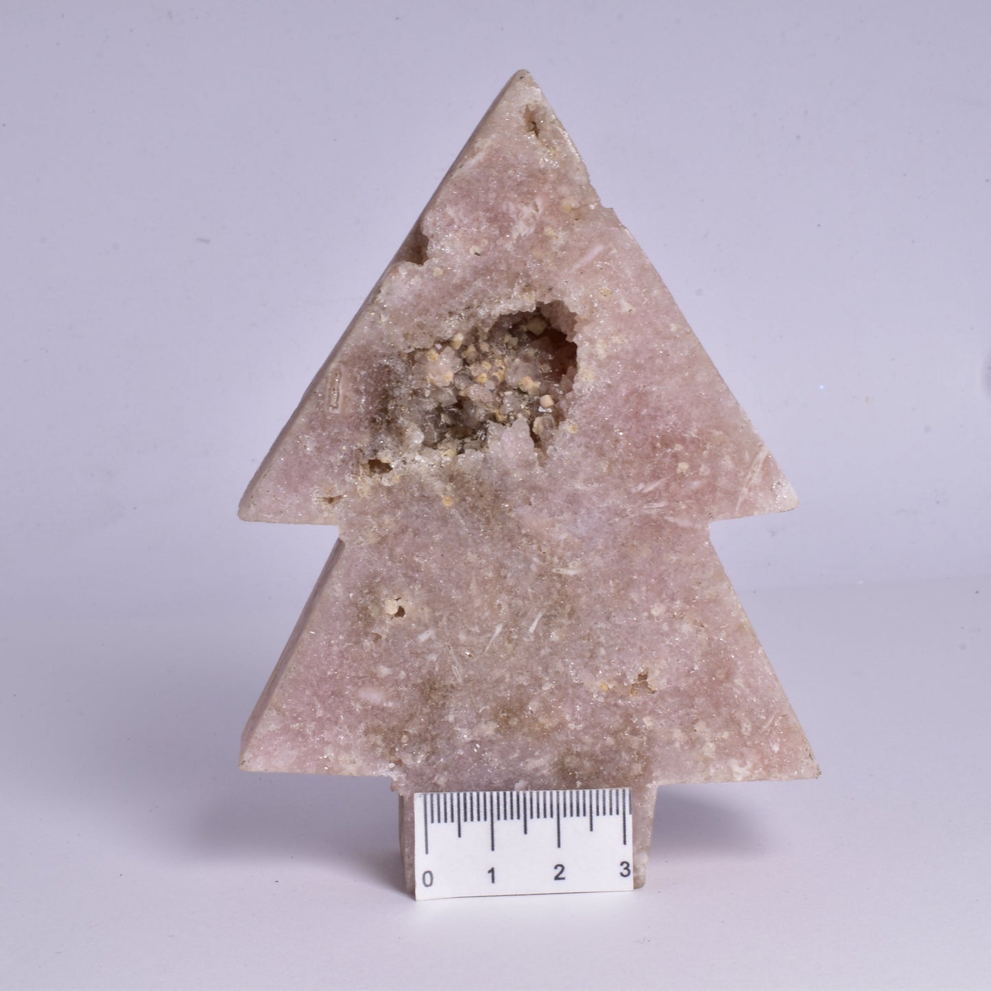 PINK AMETHYST TREE CARVING P289