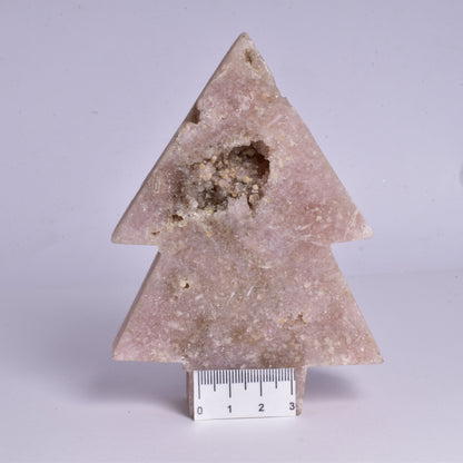 PINK AMETHYST TREE CARVING P289