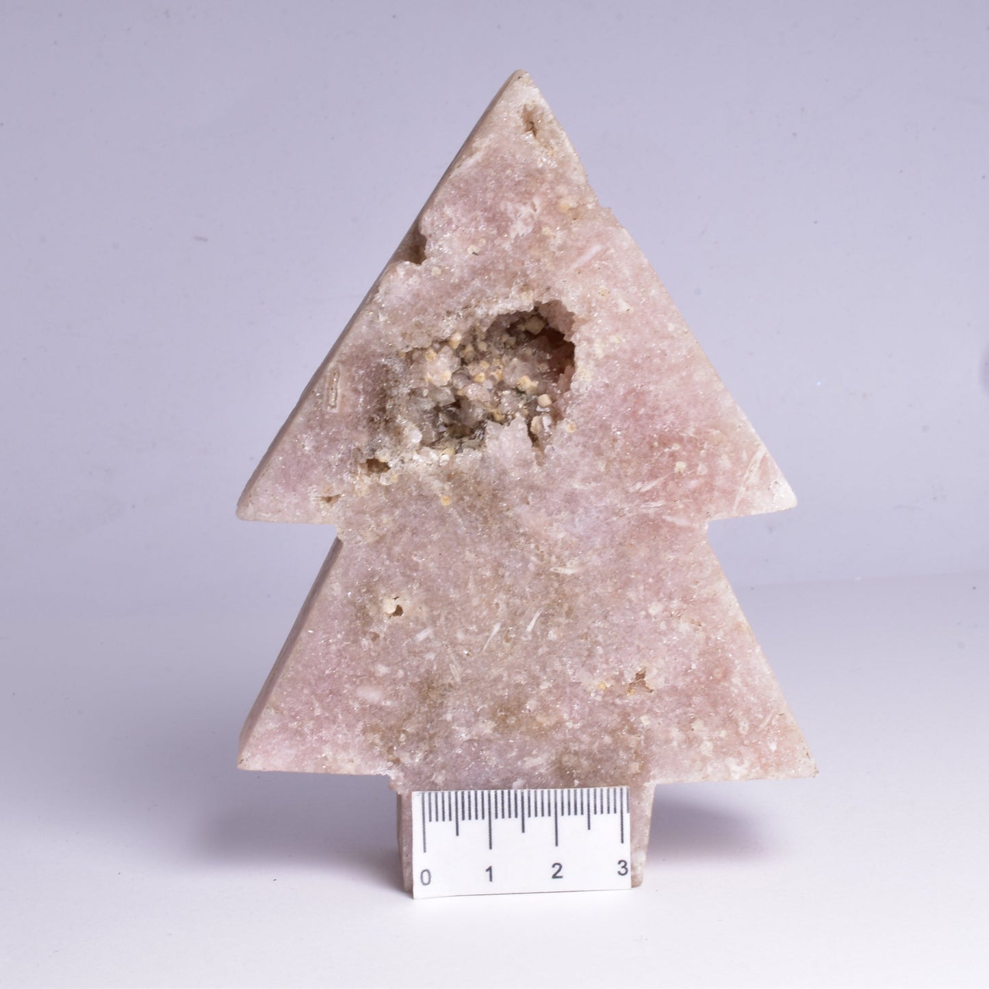 PINK AMETHYST TREE CARVING P289