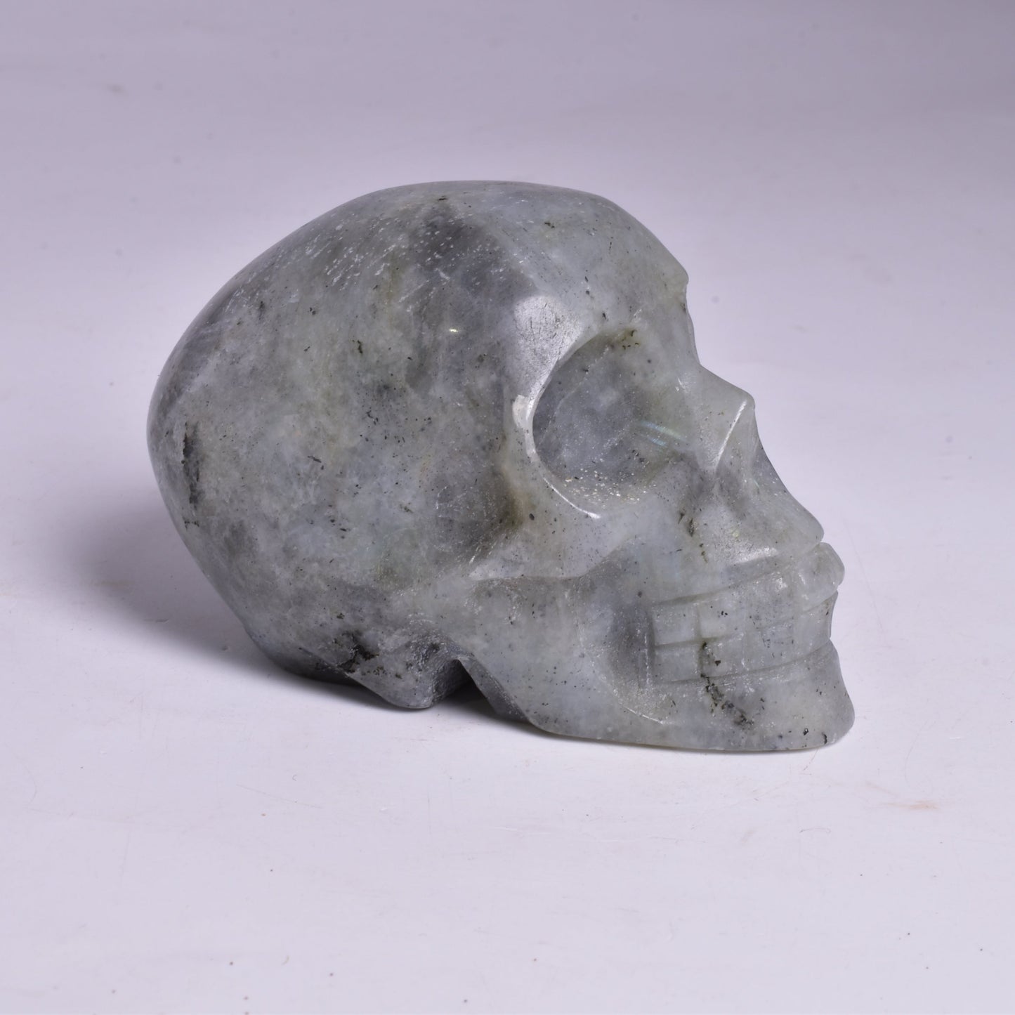 MOONSTONE CRYSTAL CARVED SKULL P09