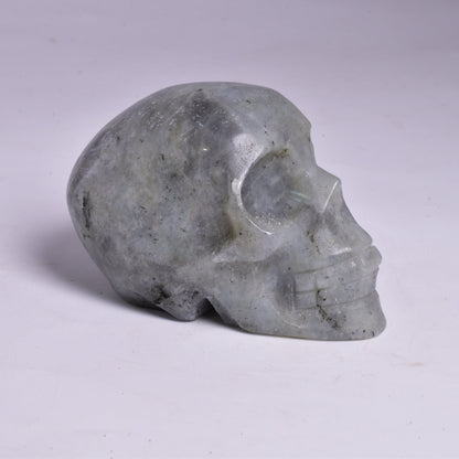 MOONSTONE CRYSTAL CARVED SKULL P09