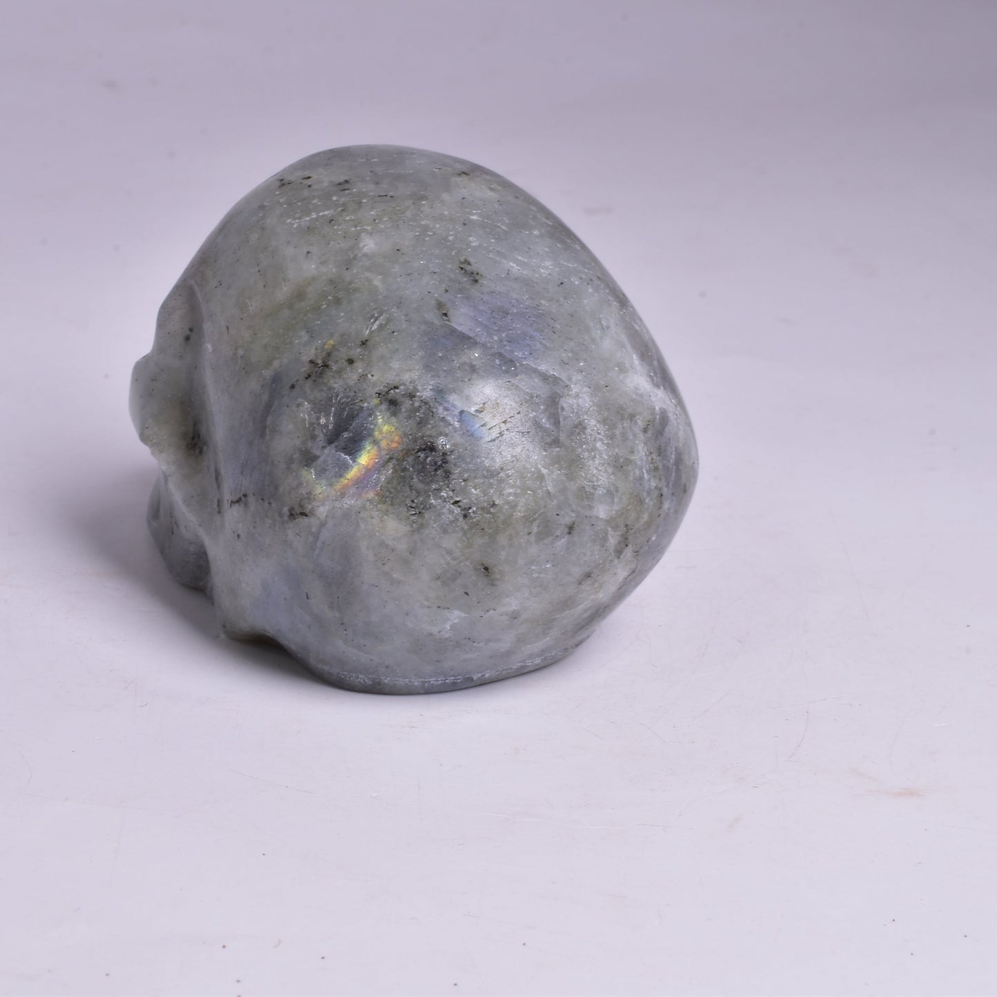 MOONSTONE CRYSTAL CARVED SKULL P09