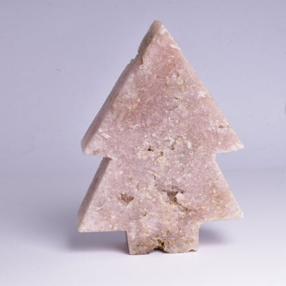 PINK AMETHYST TREE CARVING P289
