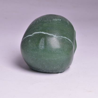 GREEN AVENTURINE CRYSTAL CARVED SKULL P12