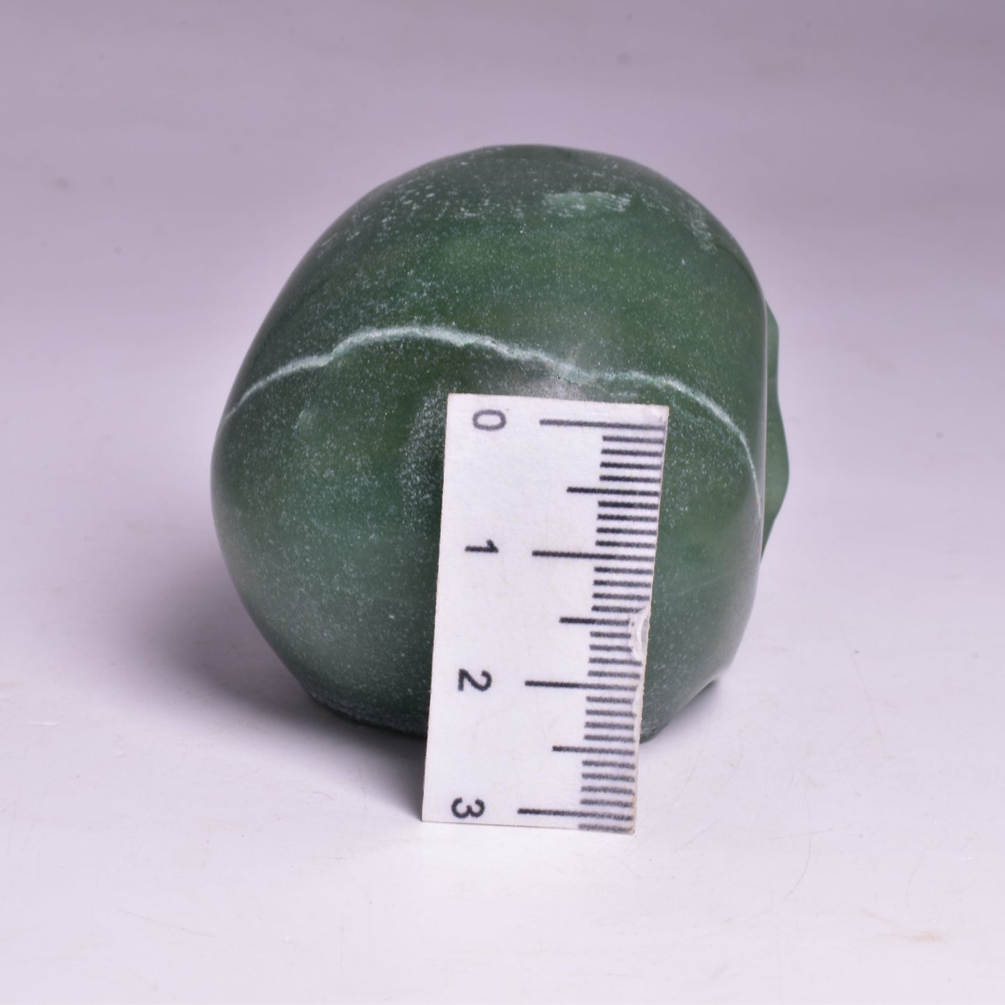 GREEN AVENTURINE CRYSTAL CARVED SKULL P12