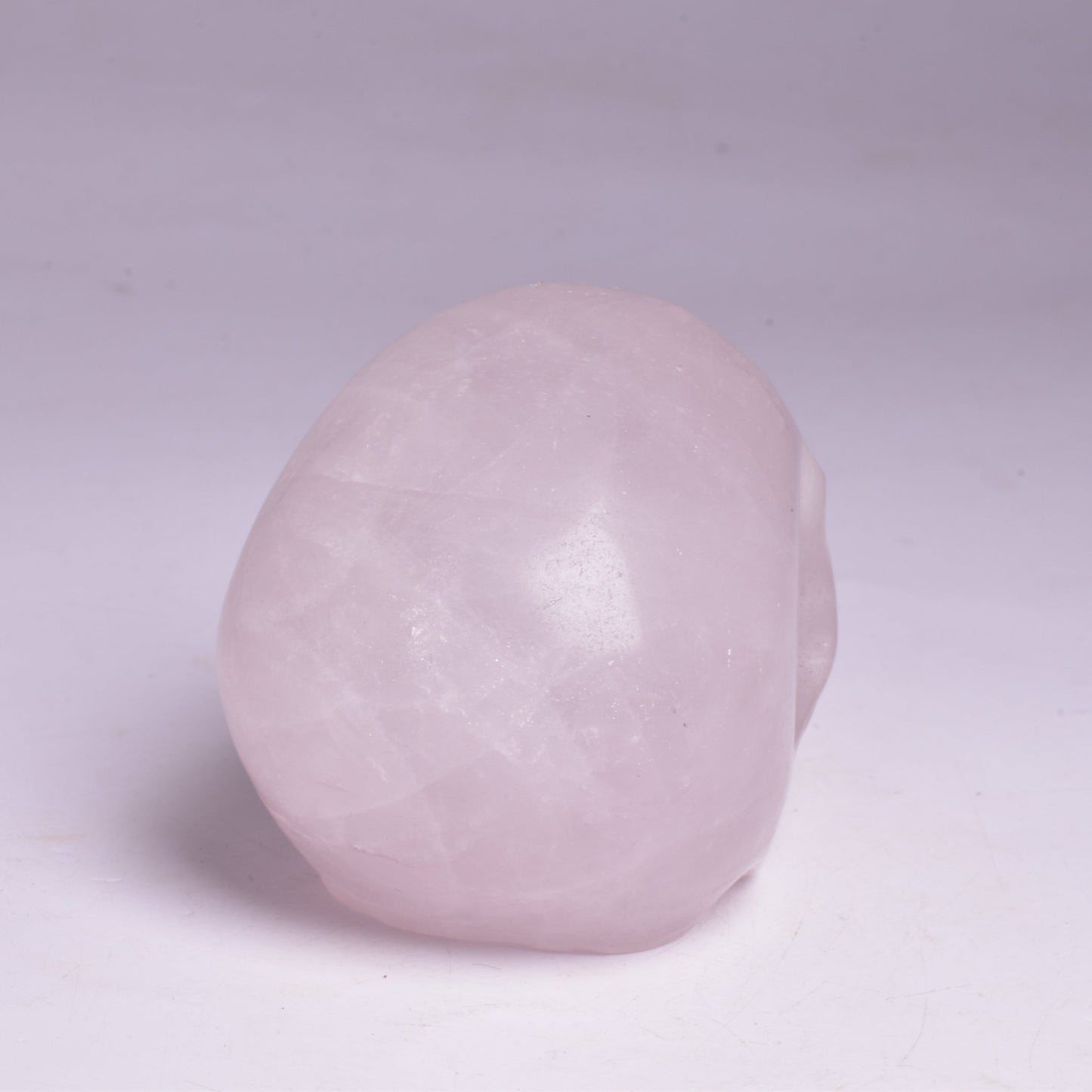 ROSE QUARTZ CRYSTAL CARVED SKULL P10
