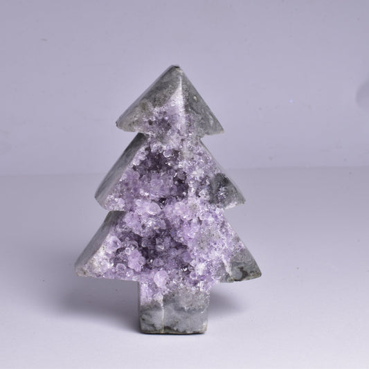 AMETHYST TREE CLUSTER CARVING, FROM BRAZIL P675