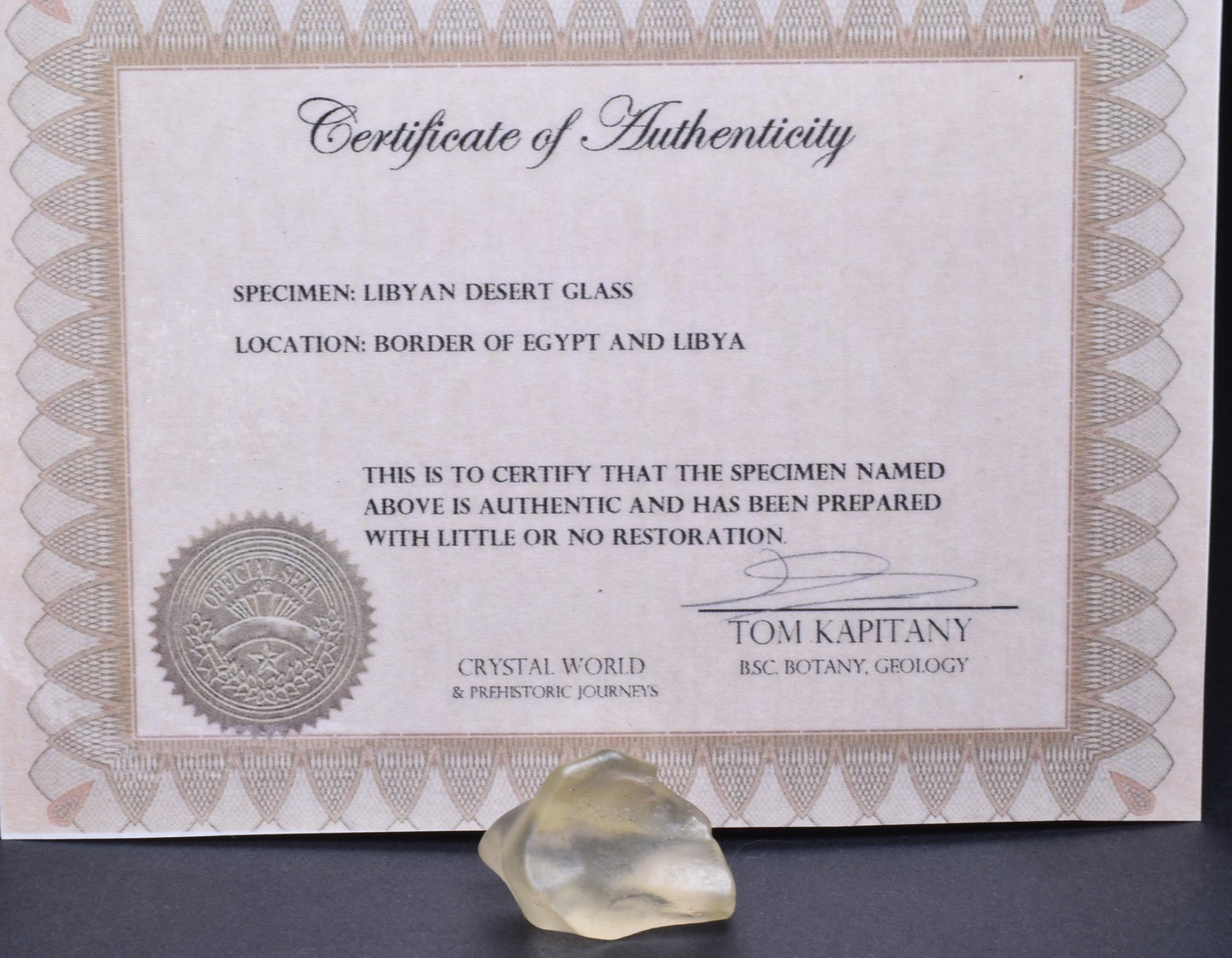 LIBYAN DESERT GLASS MT20