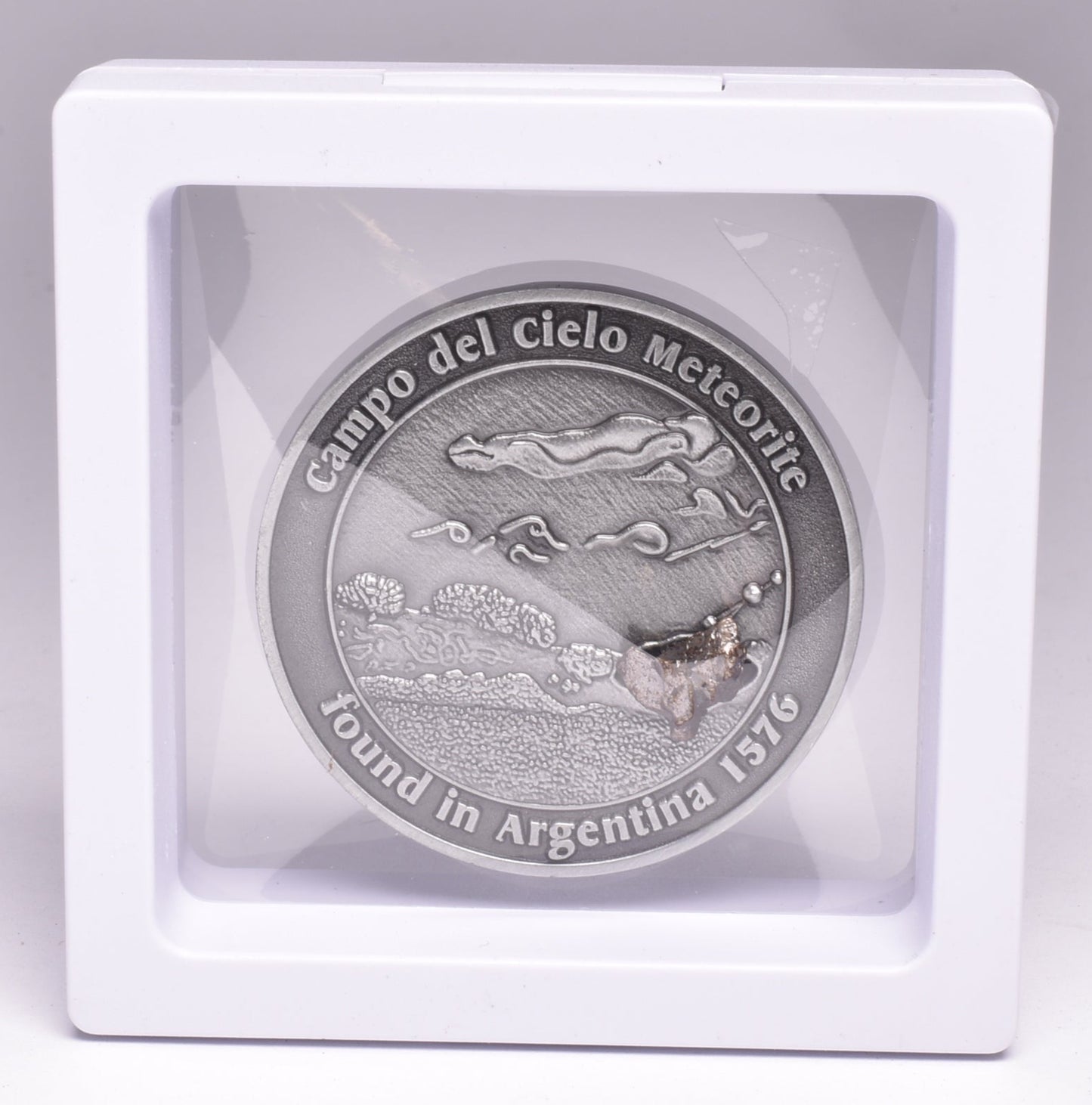 CAMPO DEL CIELO METEORITE in COLLECTORS COIN NUMBER 0004 MT115