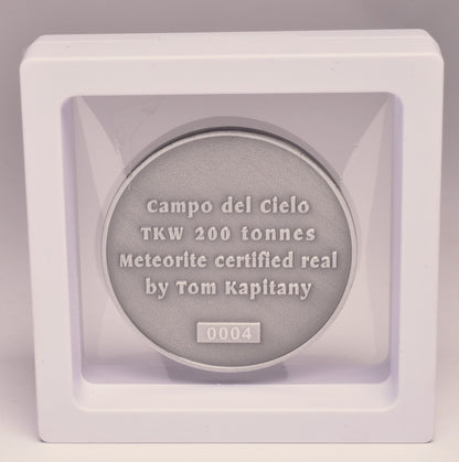 CAMPO DEL CIELO METEORITE in COLLECTORS COIN NUMBER 0004 MT115