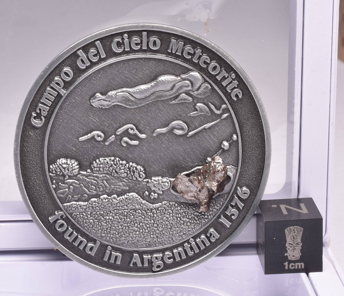 CAMPO DEL CIELO METEORITE in COLLECTORS COIN NUMBER 0004 MT115