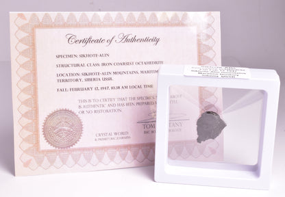 SIKHOTE-ALIN IRON COARSE METEORITE, FELL 1947, SIBERIA USSR MT148