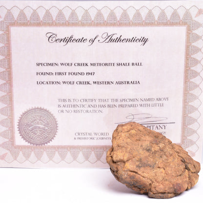 WOLF CREEK SHALE BALL METEORITE MT120