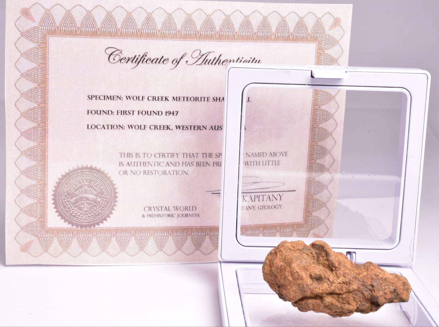 WOLF CREEK SHALE BALL METEORITE MT123