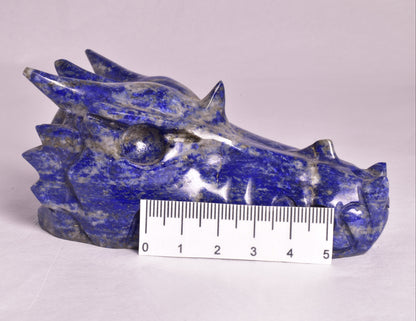 LAPIS LAZULI DRAGON HEAD CARVING P15