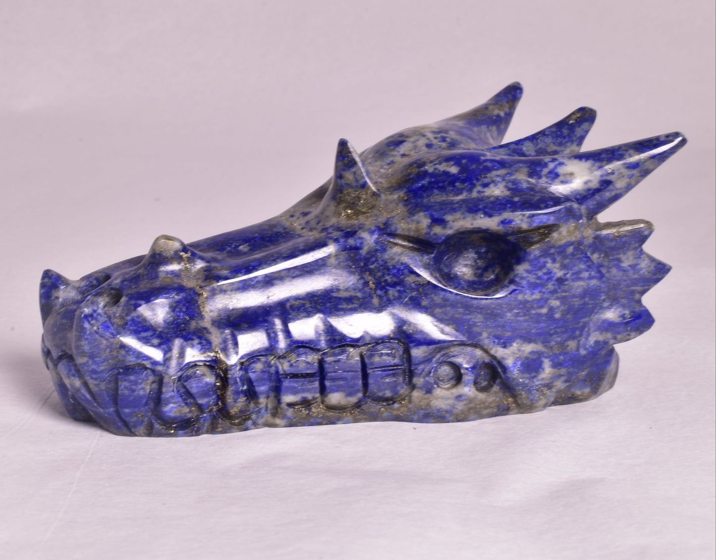 LAPIS LAZULI DRAGON HEAD CARVING P15