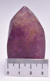FLUORITE CRYSTAL CARVED FLAME P768