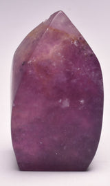 FLUORITE CRYSTAL CARVED FLAME P768