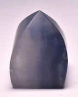 FLUORITE CRYSTAL CARVED FLAME P769