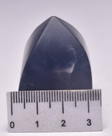 FLUORITE CRYSTAL CARVED FLAME P769