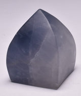 FLUORITE CRYSTAL CARVED FLAME P769