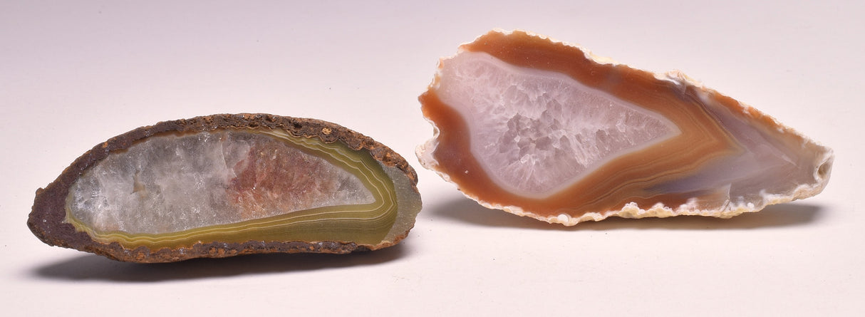 2 x AGATE CREEK, High Grade Polished AGATE Halves, AUSTRALIA P214