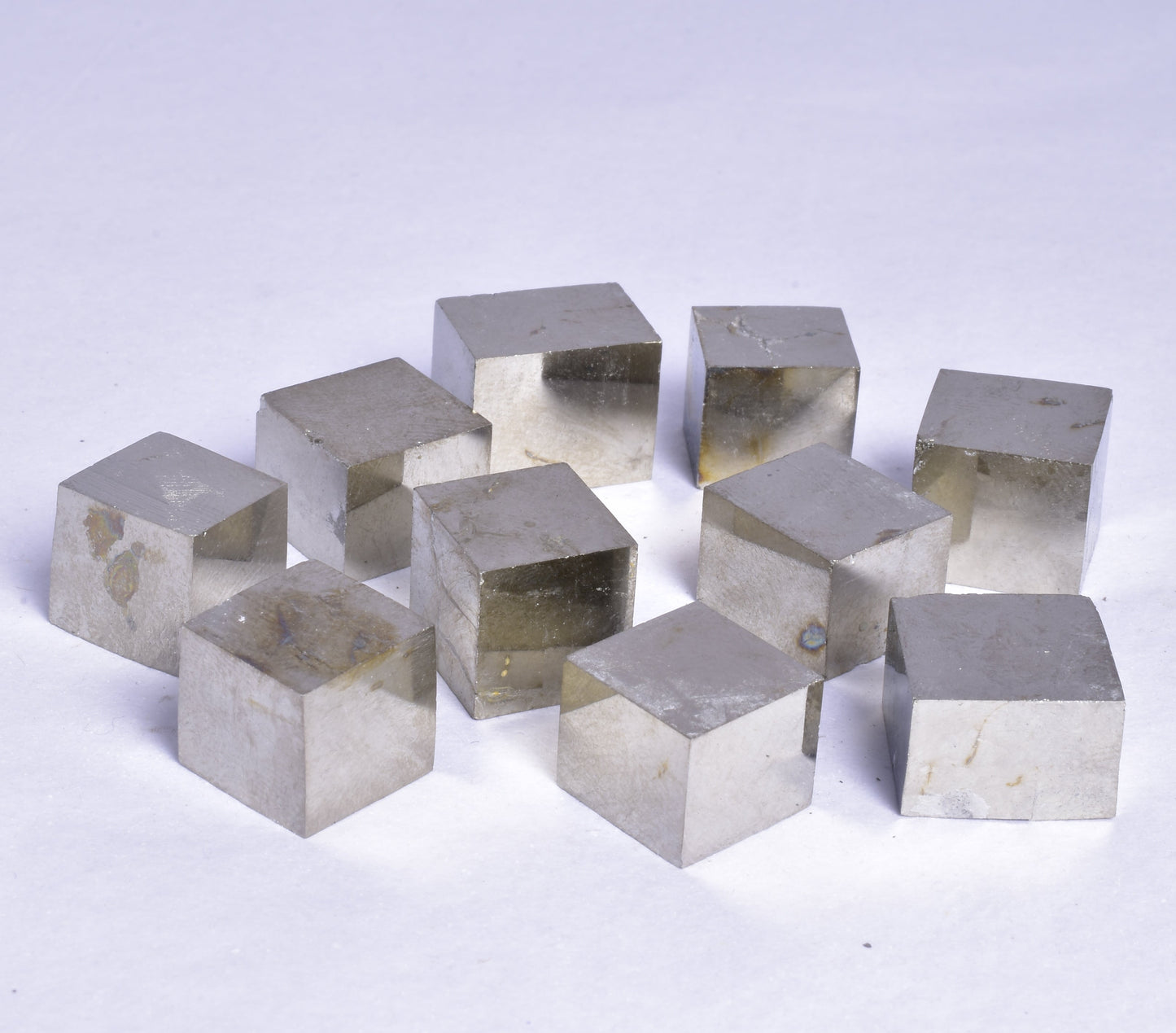10 x PYRITE CUBES, LA RIOJA, SPAIN M92