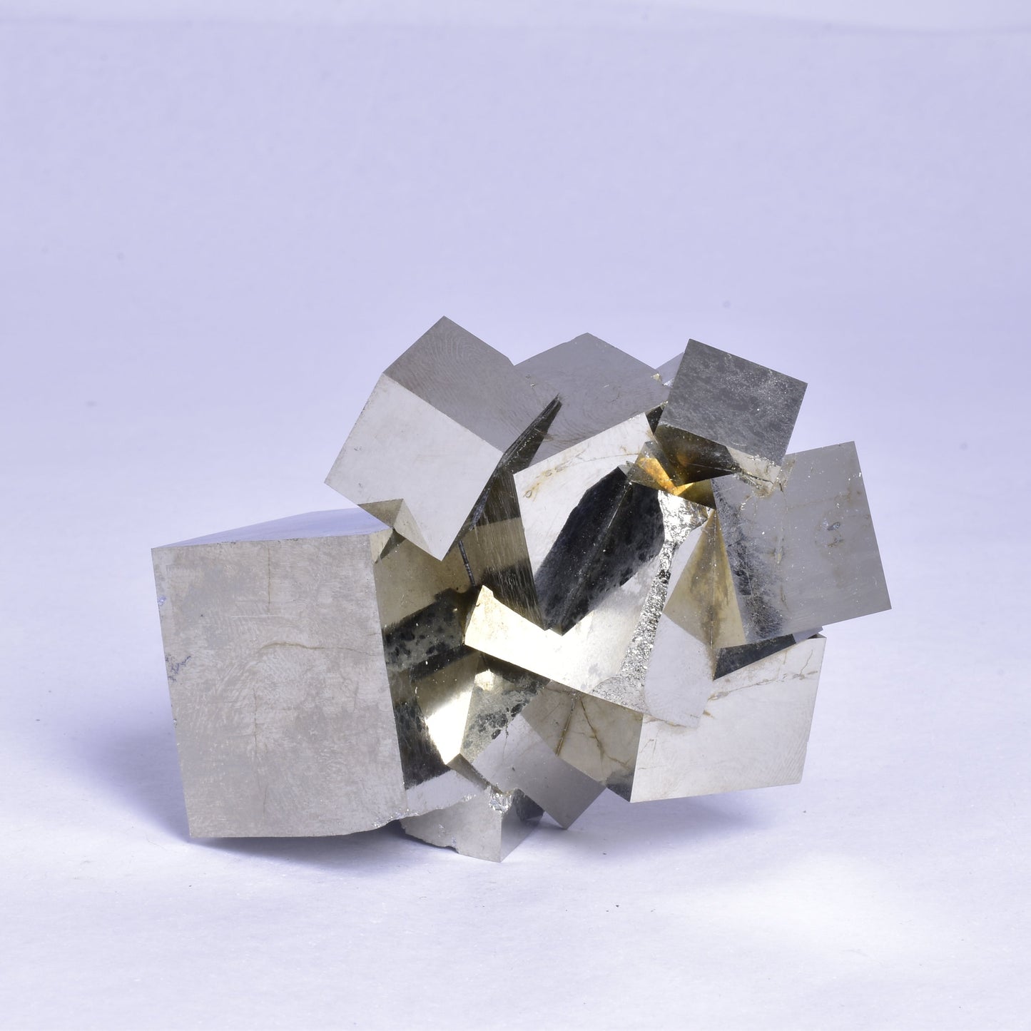 PYRITE CUBE CLUSTER, LA RIOJA, SPAIN M93